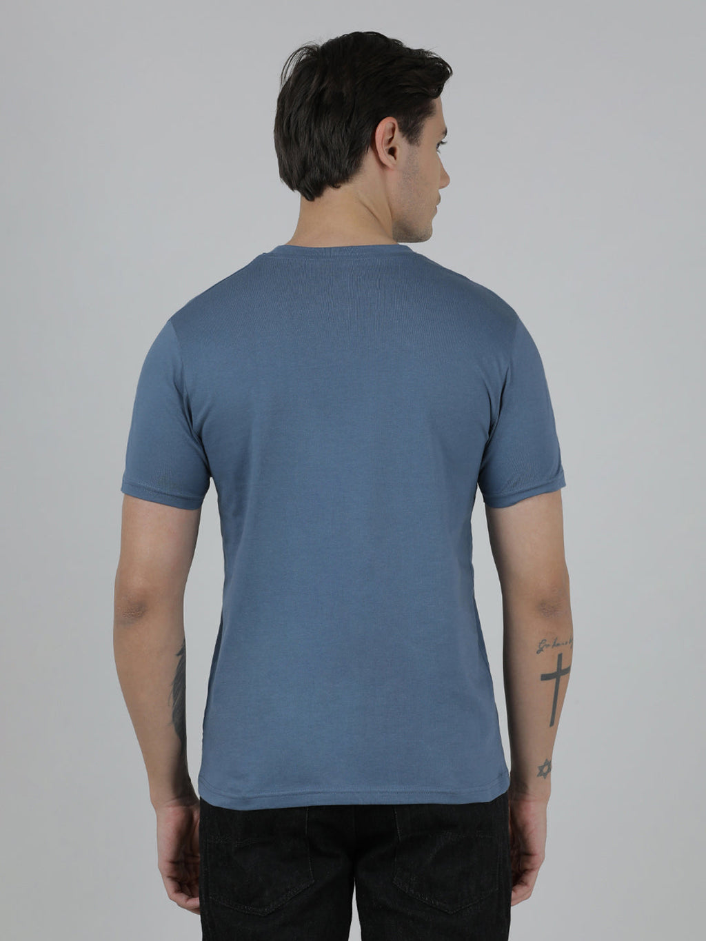 Typography Printed Cotton Slim Fit T-shirts Pack Of 2