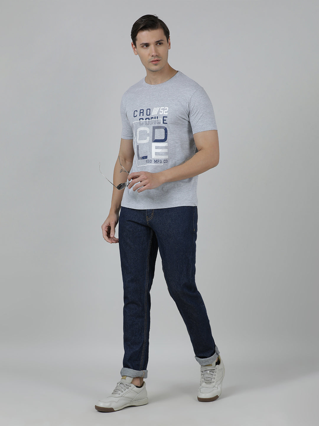 Typography Printed Slim Fit Cotton T-shirts Pack Of 2