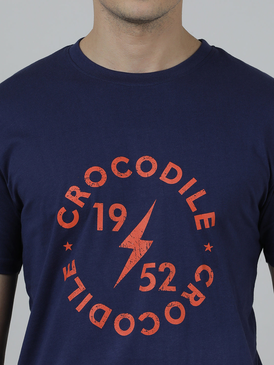 Typography Printed Pack Of 2 Cotton Slim Fit T-shirts