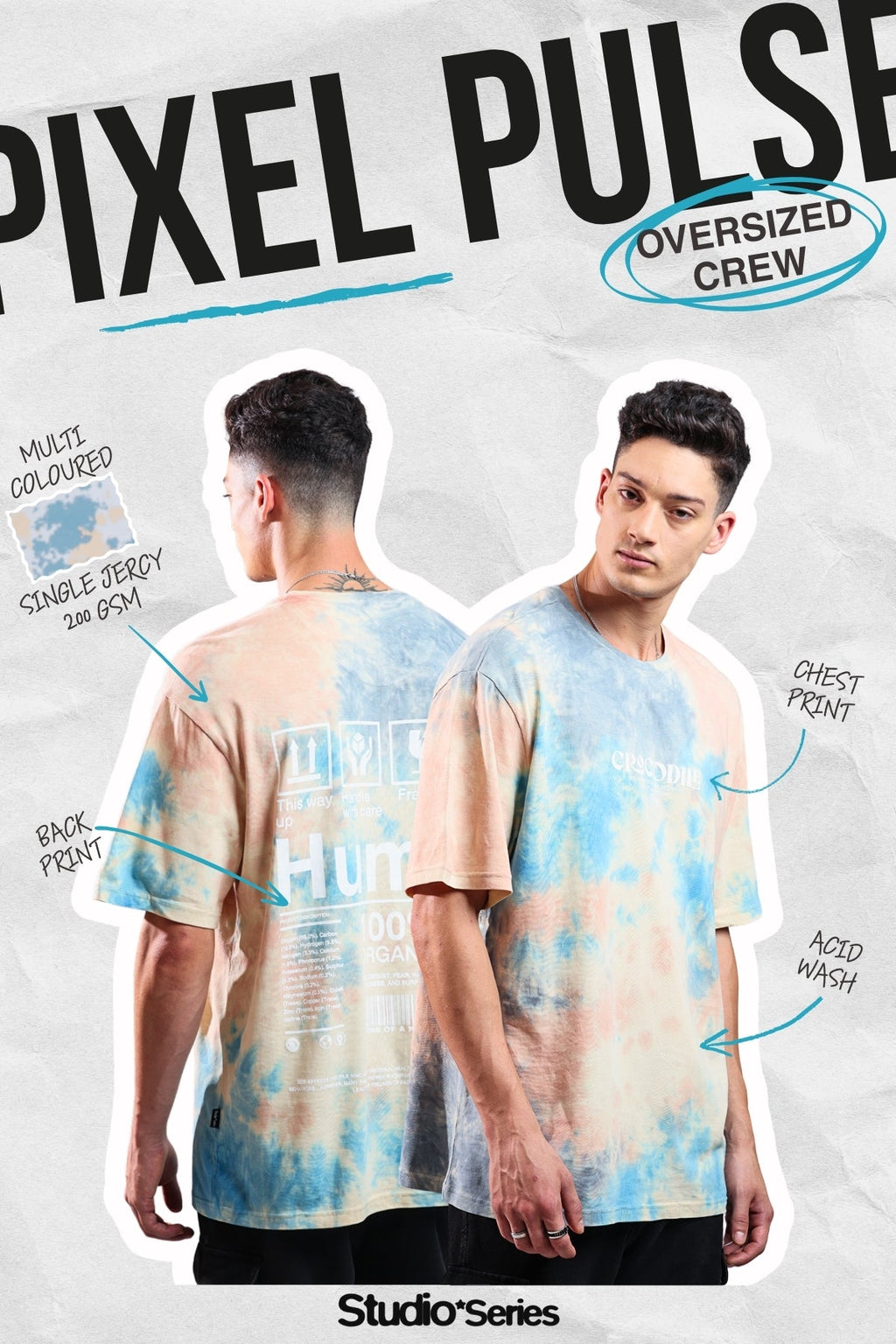 Dyevibes Over Sized Crew In Multi