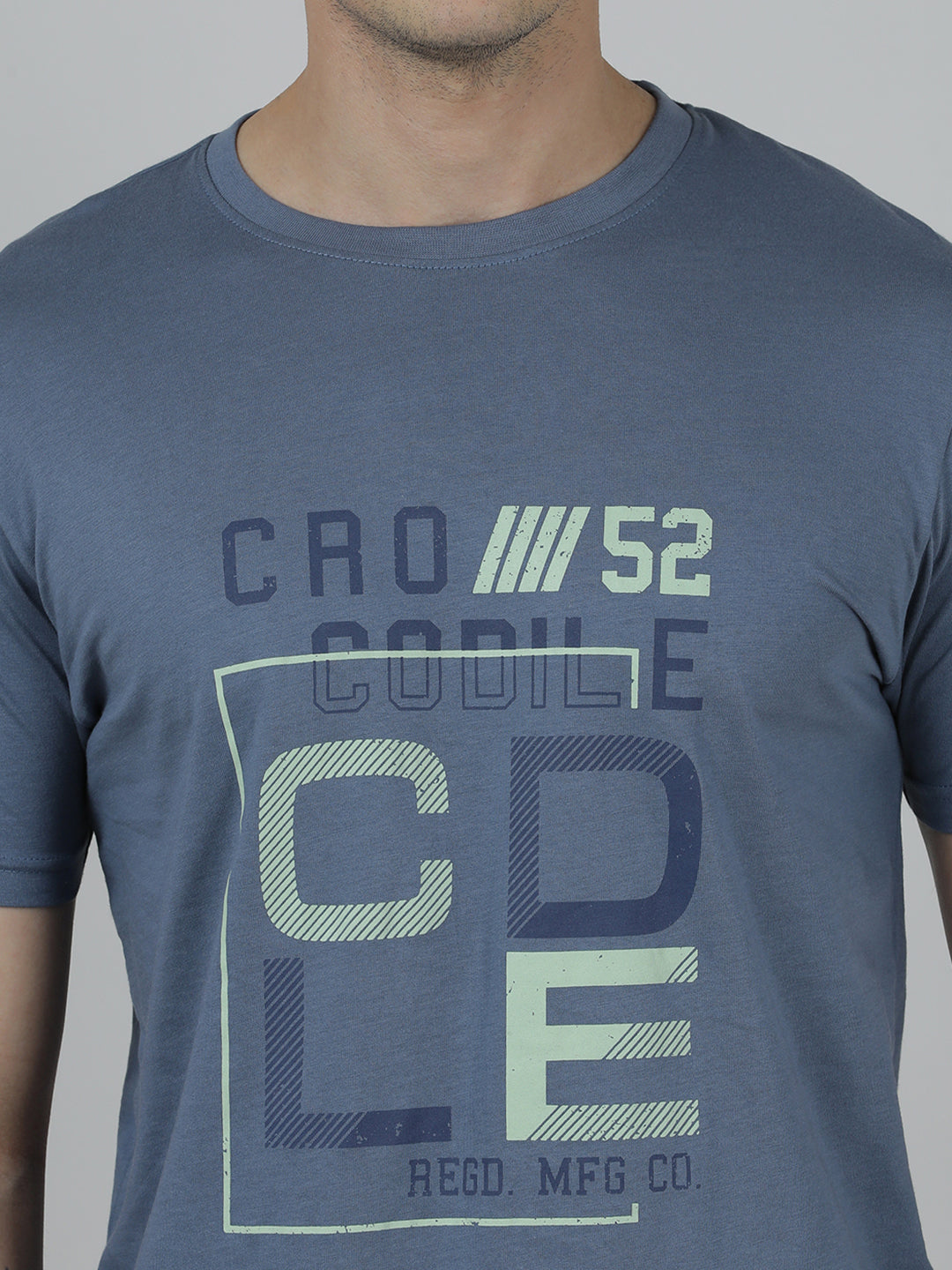 Pack Of 2 Typography Printed Cotton Slim Fit T-shirts